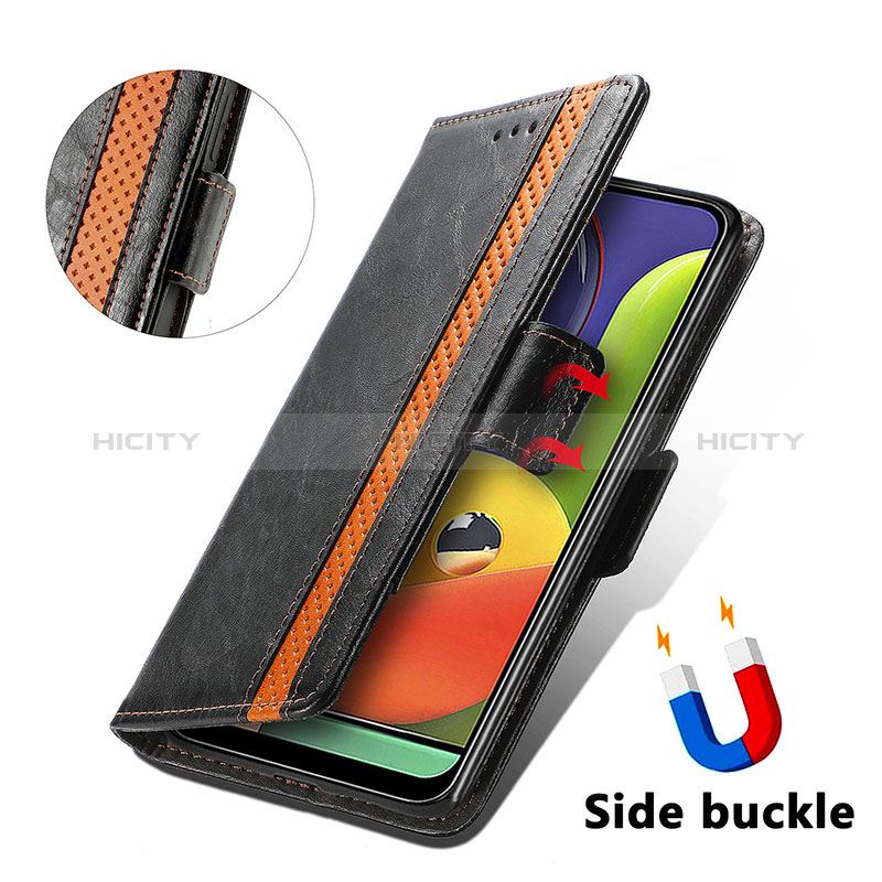 Funda de Cuero Cartera con Soporte Carcasa S02D para Samsung Galaxy A30S