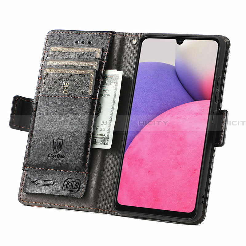 Funda de Cuero Cartera con Soporte Carcasa S02D para Samsung Galaxy A33 5G