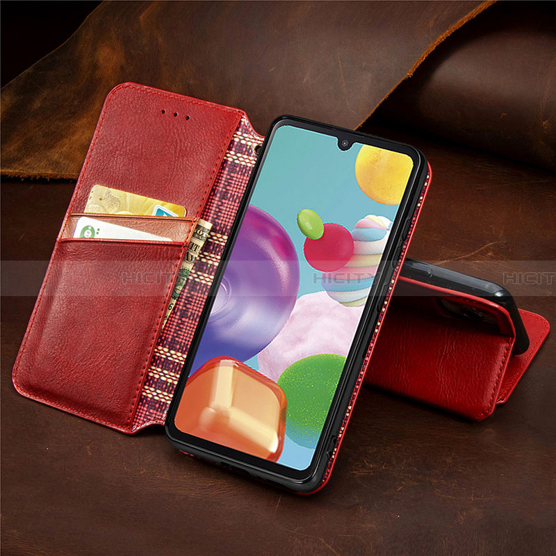 Funda de Cuero Cartera con Soporte Carcasa S02D para Samsung Galaxy A41 SC-41A