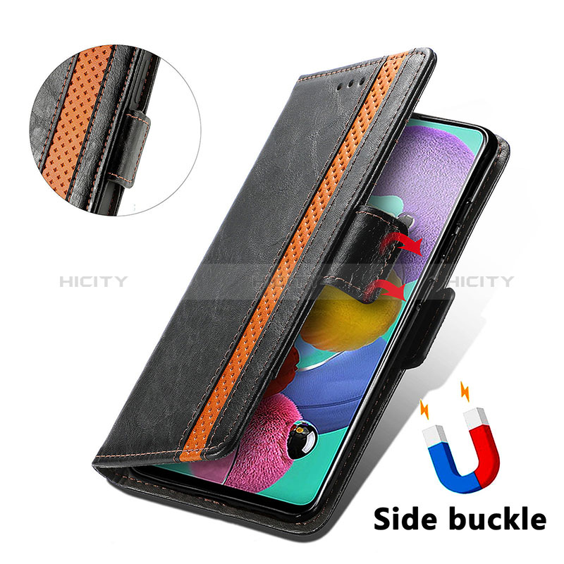 Funda de Cuero Cartera con Soporte Carcasa S02D para Samsung Galaxy A51 4G