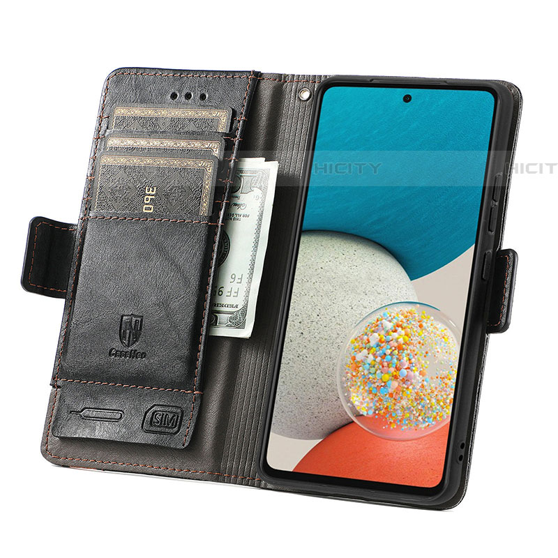 Funda de Cuero Cartera con Soporte Carcasa S02D para Samsung Galaxy A53 5G