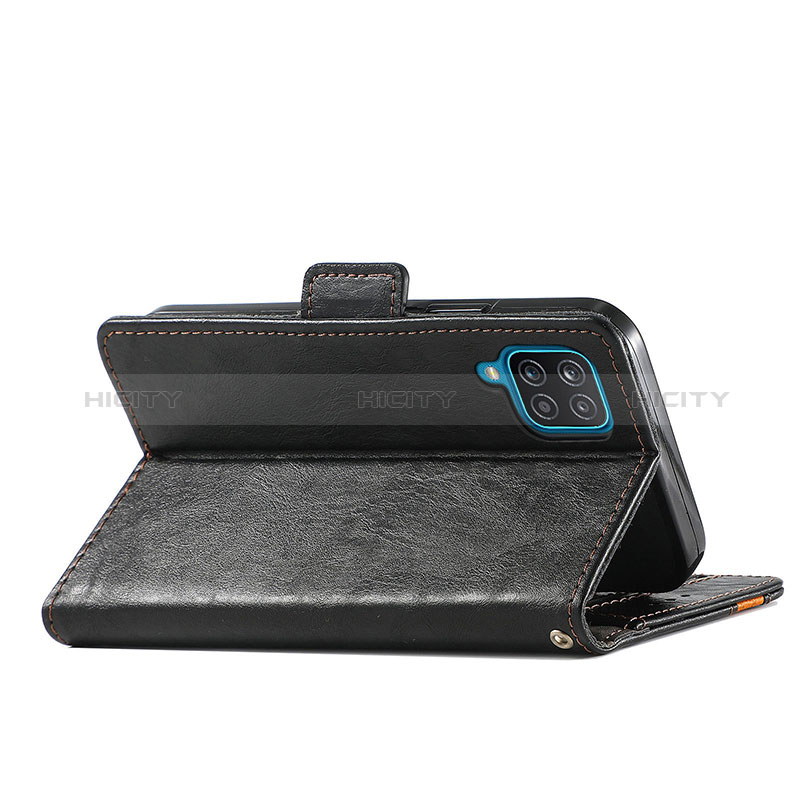 Funda de Cuero Cartera con Soporte Carcasa S02D para Samsung Galaxy F12