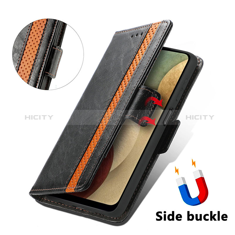 Funda de Cuero Cartera con Soporte Carcasa S02D para Samsung Galaxy F12