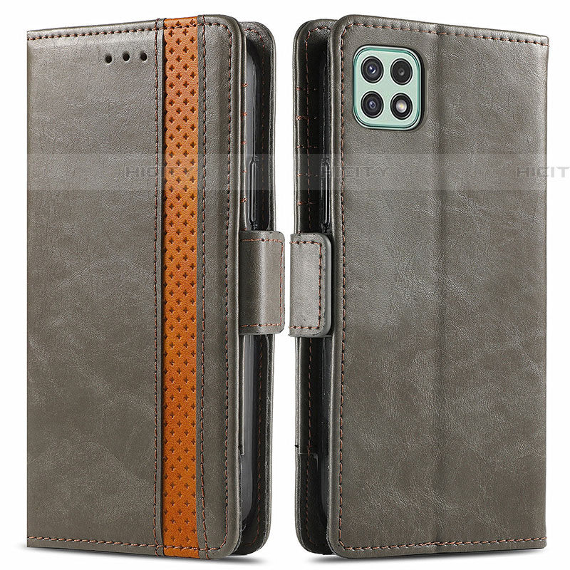 Funda de Cuero Cartera con Soporte Carcasa S02D para Samsung Galaxy F42 5G