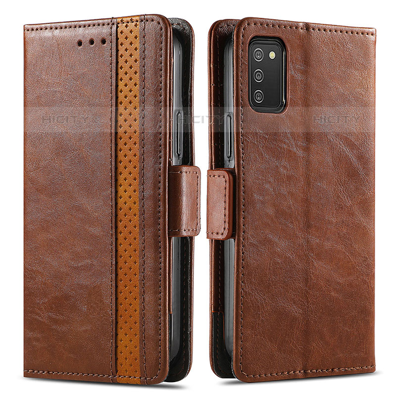 Funda de Cuero Cartera con Soporte Carcasa S02D para Samsung Galaxy M02s