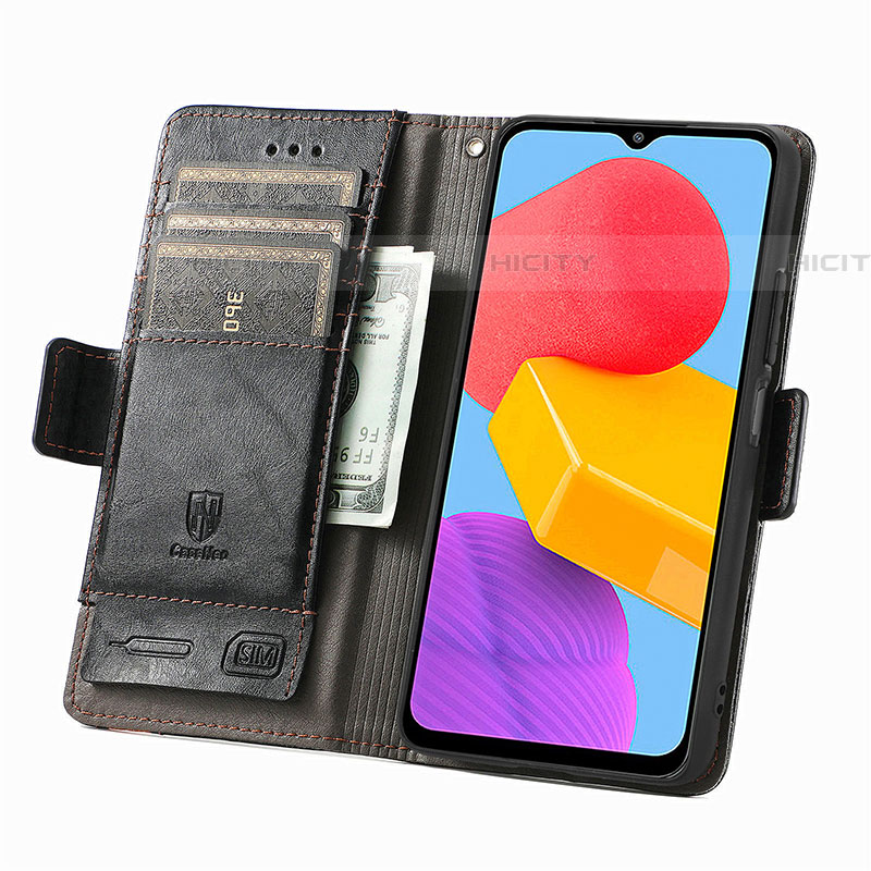 Funda de Cuero Cartera con Soporte Carcasa S02D para Samsung Galaxy M13 4G