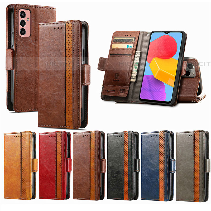 Funda de Cuero Cartera con Soporte Carcasa S02D para Samsung Galaxy M13 4G