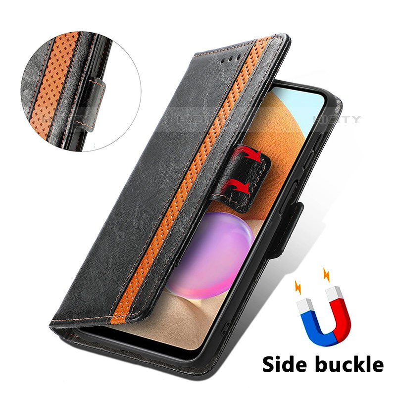 Funda de Cuero Cartera con Soporte Carcasa S02D para Samsung Galaxy M32 5G