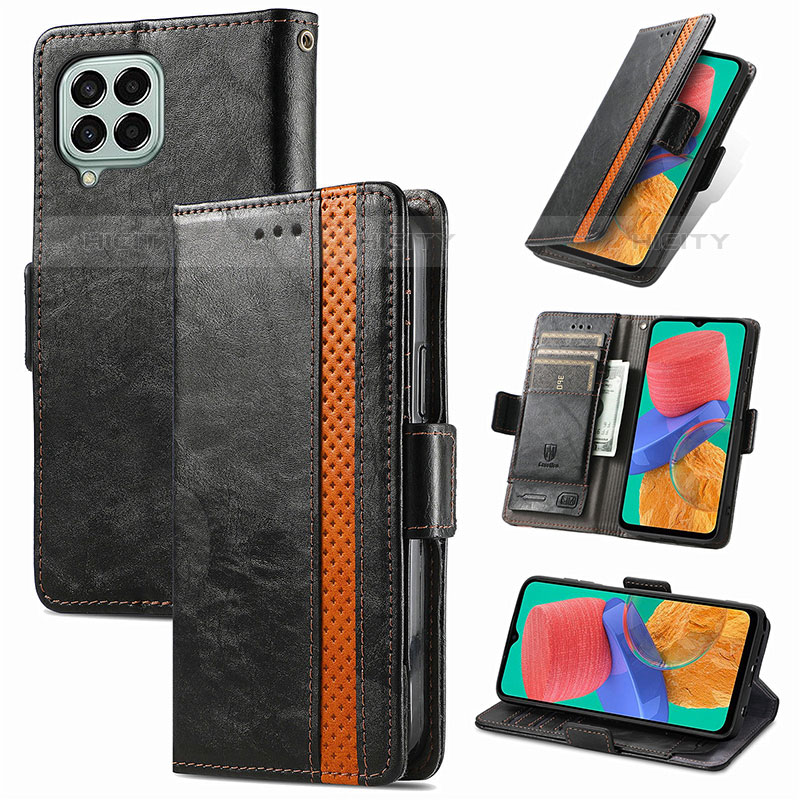 Funda de Cuero Cartera con Soporte Carcasa S02D para Samsung Galaxy M33 5G