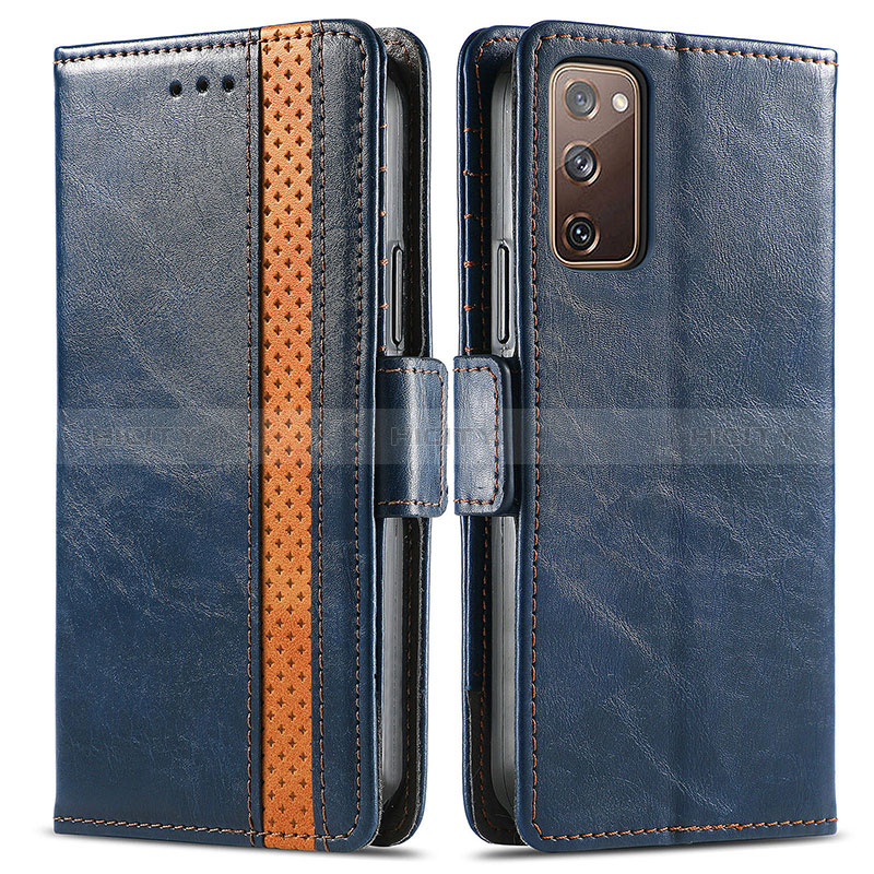 Funda de Cuero Cartera con Soporte Carcasa S02D para Samsung Galaxy S20 FE (2022) 5G