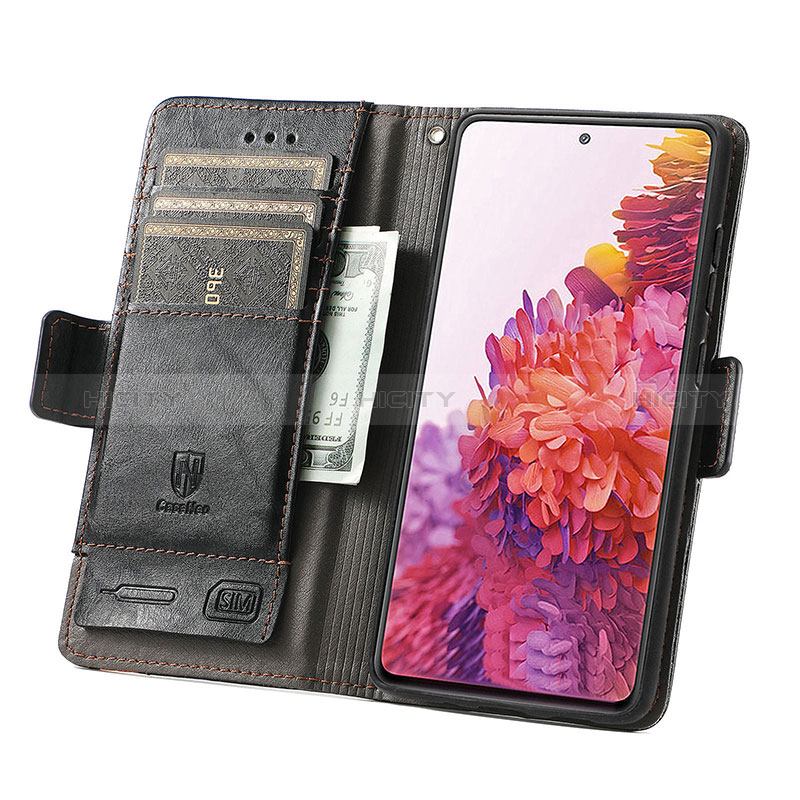 Funda de Cuero Cartera con Soporte Carcasa S02D para Samsung Galaxy S20 FE 4G