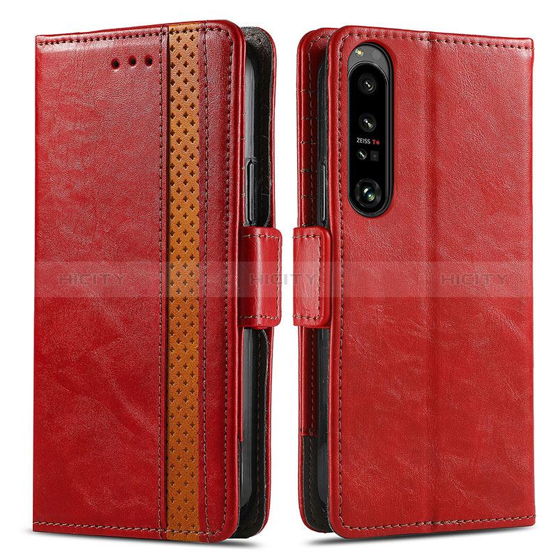 Funda de Cuero Cartera con Soporte Carcasa S02D para Sony Xperia 1 IV