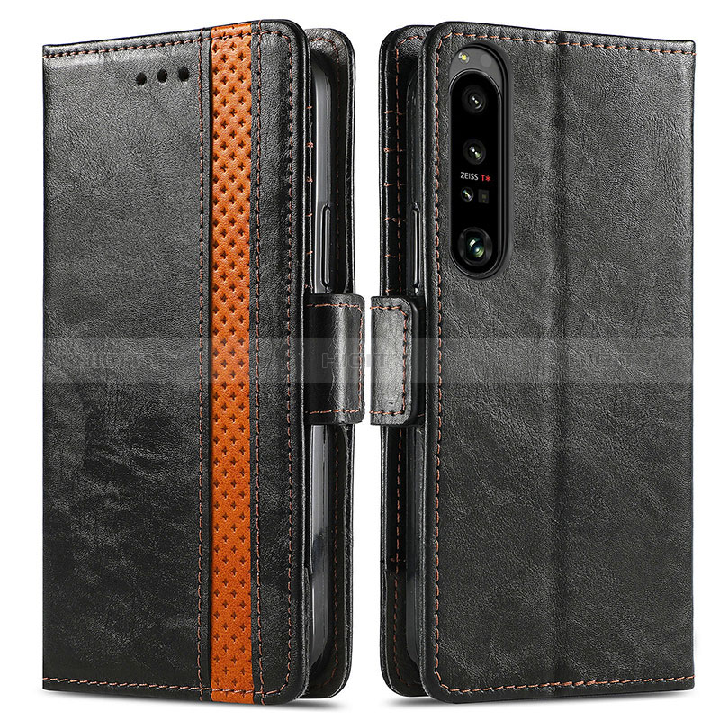 Funda de Cuero Cartera con Soporte Carcasa S02D para Sony Xperia 1 IV SO-51C