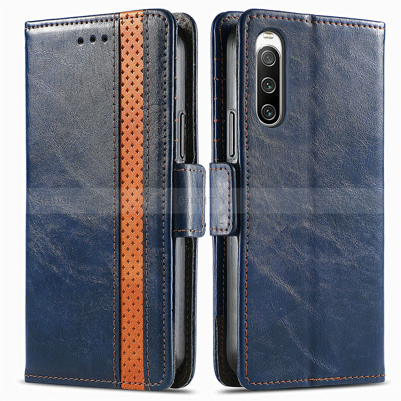 Funda de Cuero Cartera con Soporte Carcasa S02D para Sony Xperia 10 IV SO-52C