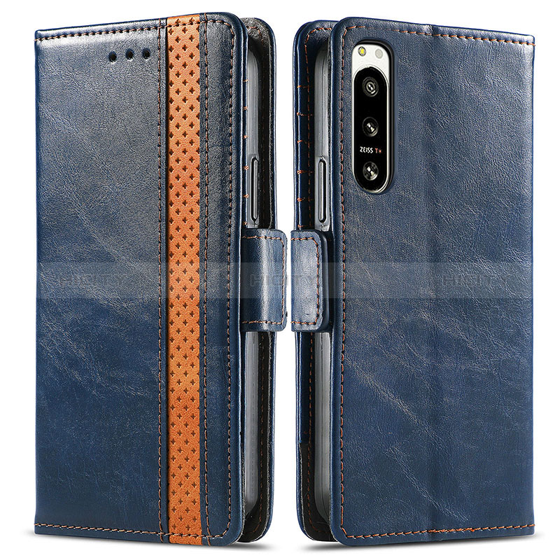 Funda de Cuero Cartera con Soporte Carcasa S02D para Sony Xperia 5 IV