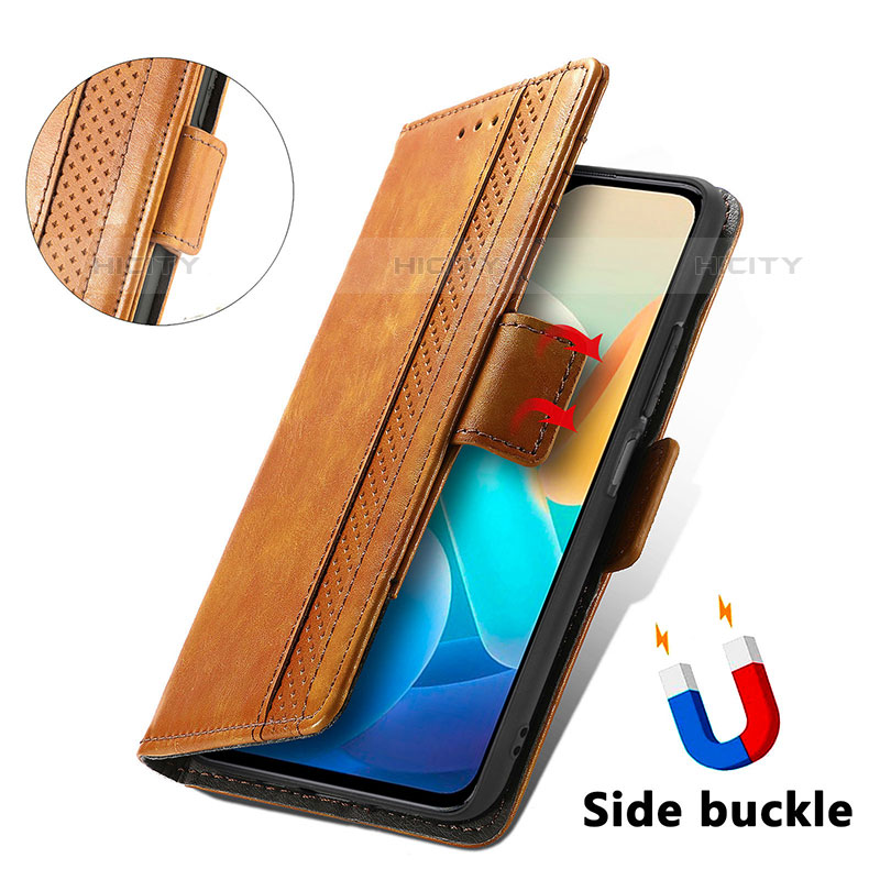 Funda de Cuero Cartera con Soporte Carcasa S02D para Vivo iQOO Z6 Lite 5G