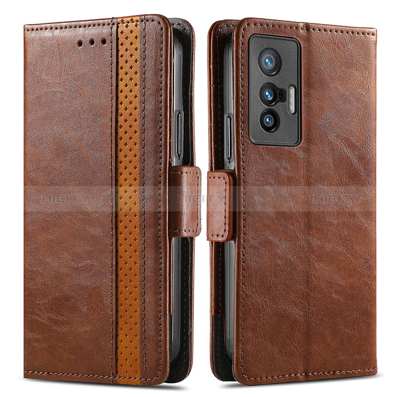 Funda de Cuero Cartera con Soporte Carcasa S02D para Vivo X70t