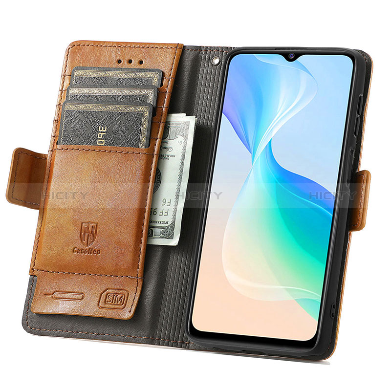 Funda de Cuero Cartera con Soporte Carcasa S02D para Vivo Y76 5G