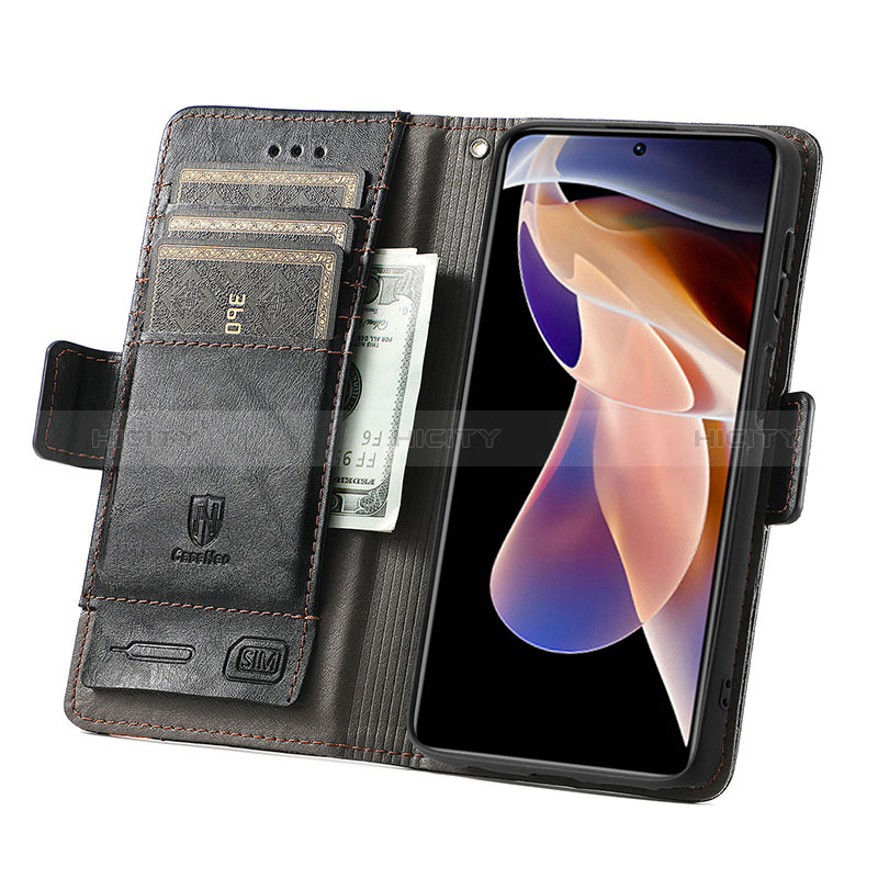 Funda de Cuero Cartera con Soporte Carcasa S02D para Xiaomi Mi 11i 5G (2022)