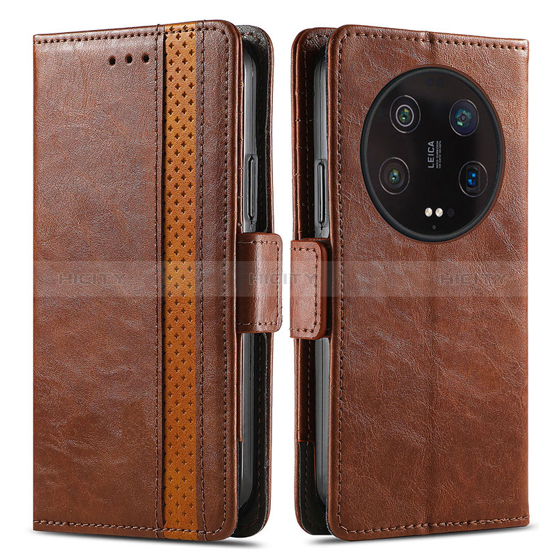 Funda de Cuero Cartera con Soporte Carcasa S02D para Xiaomi Mi 13 Ultra 5G Marron