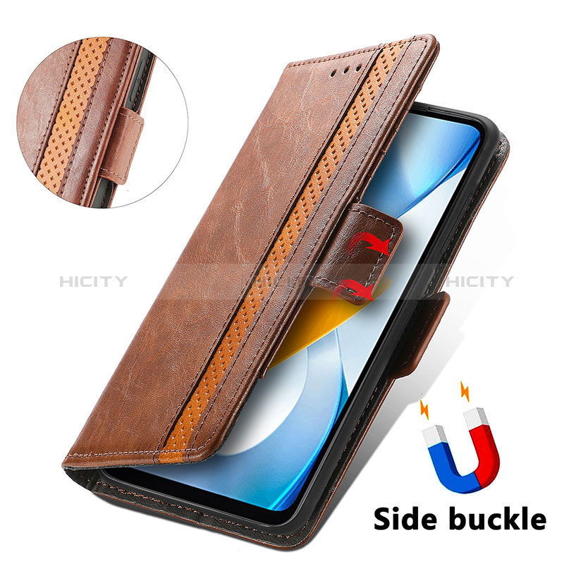 Funda de Cuero Cartera con Soporte Carcasa S02D para Xiaomi Poco C40