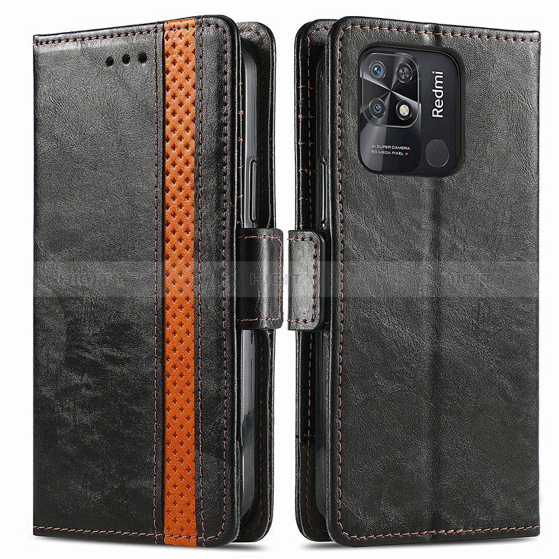 Funda de Cuero Cartera con Soporte Carcasa S02D para Xiaomi Redmi 10 Power