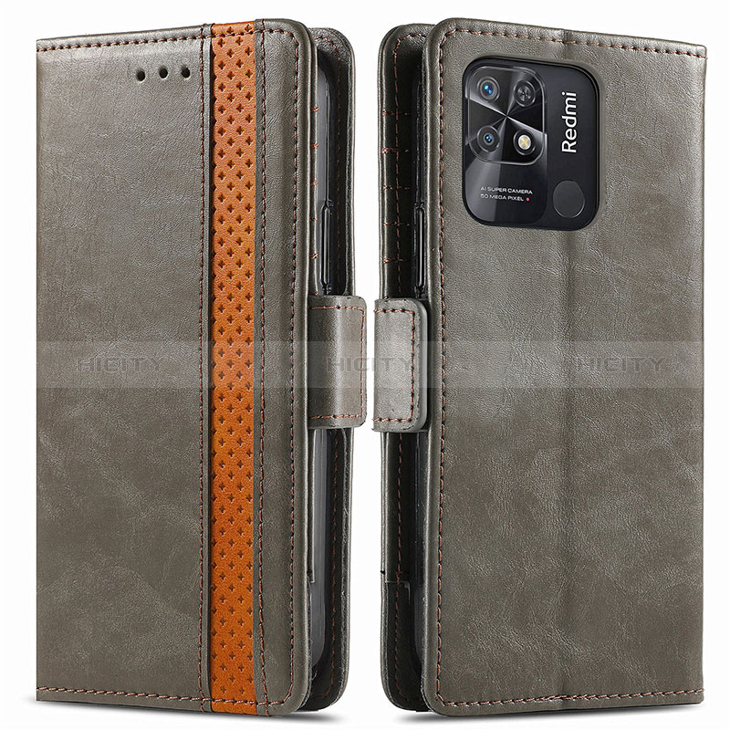 Funda de Cuero Cartera con Soporte Carcasa S02D para Xiaomi Redmi 10 Power