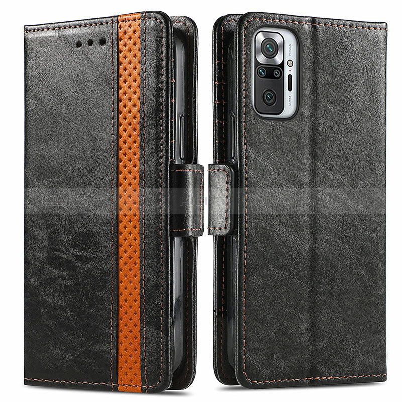 Funda de Cuero Cartera con Soporte Carcasa S02D para Xiaomi Redmi Note 10 Pro 4G