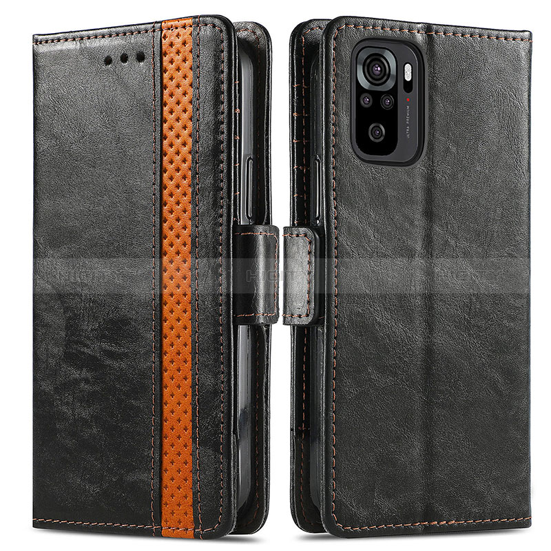 Funda de Cuero Cartera con Soporte Carcasa S02D para Xiaomi Redmi Note 10S 4G