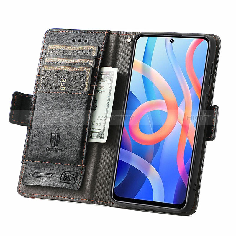 Funda de Cuero Cartera con Soporte Carcasa S02D para Xiaomi Redmi Note 11 5G