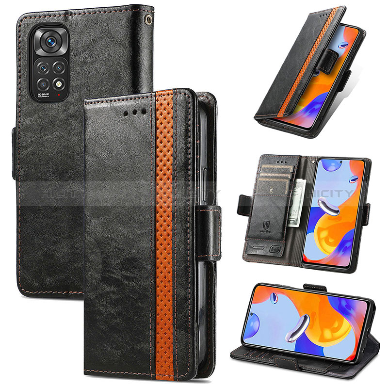 Funda de Cuero Cartera con Soporte Carcasa S02D para Xiaomi Redmi Note 11 Pro 5G