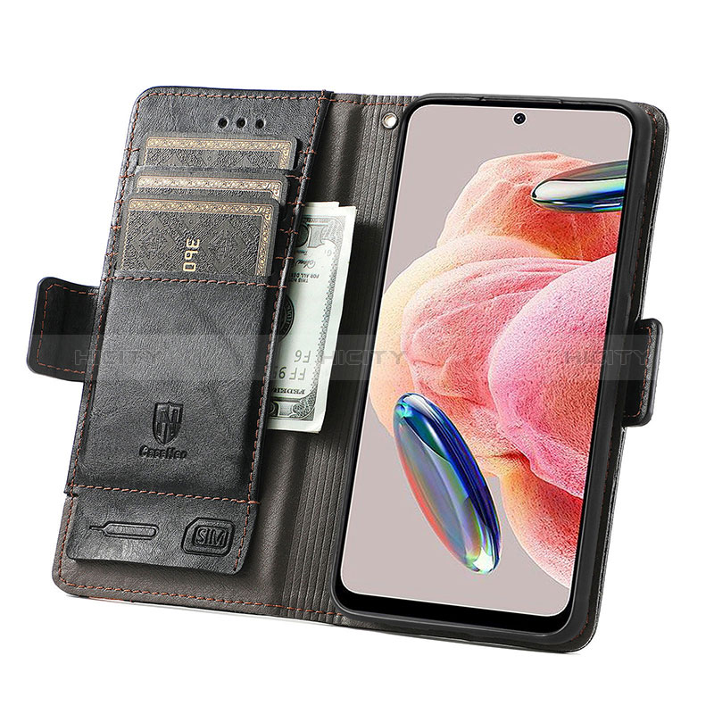 Funda de Cuero Cartera con Soporte Carcasa S02D para Xiaomi Redmi Note 12 4G