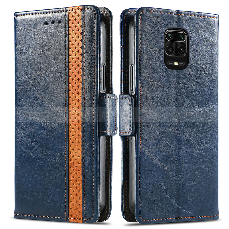 Funda de Cuero Cartera con Soporte Carcasa S02D para Xiaomi Redmi Note 9 Pro Max