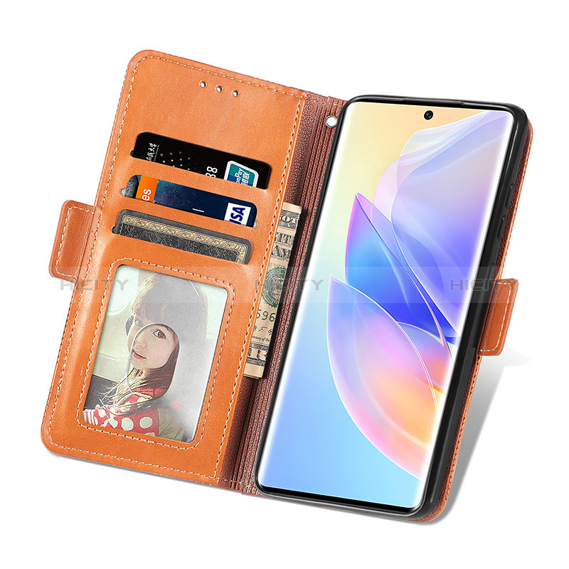 Funda de Cuero Cartera con Soporte Carcasa S03D para Huawei Honor 60 SE 5G