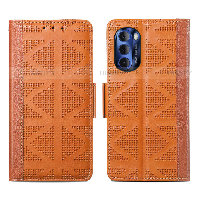 Funda de Cuero Cartera con Soporte Carcasa S03D para Motorola Moto G Stylus (2022) 4G