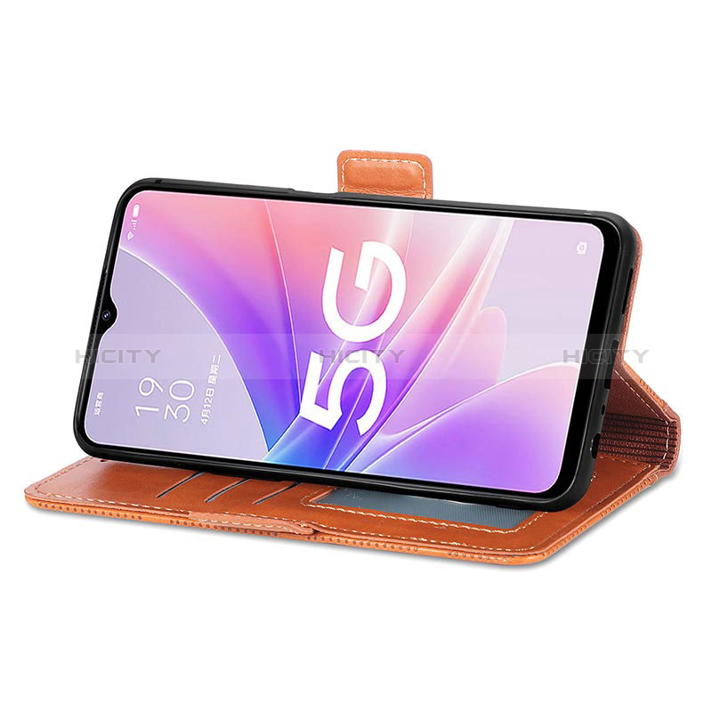 Funda de Cuero Cartera con Soporte Carcasa S03D para Oppo A56S 5G