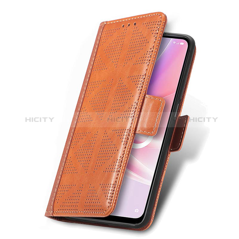 Funda de Cuero Cartera con Soporte Carcasa S03D para Oppo A56S 5G