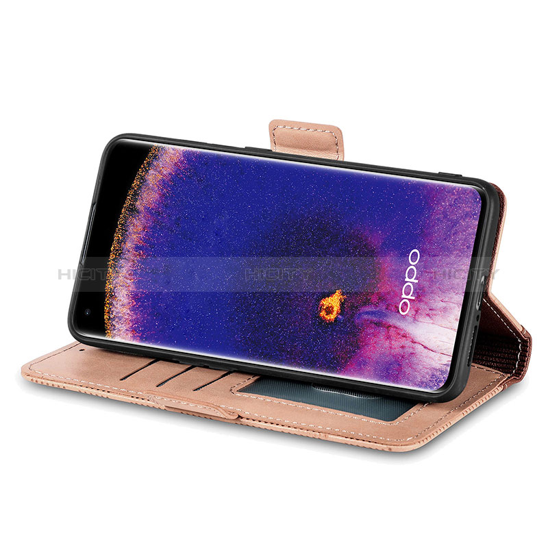 Funda de Cuero Cartera con Soporte Carcasa S03D para Oppo Find X5 5G