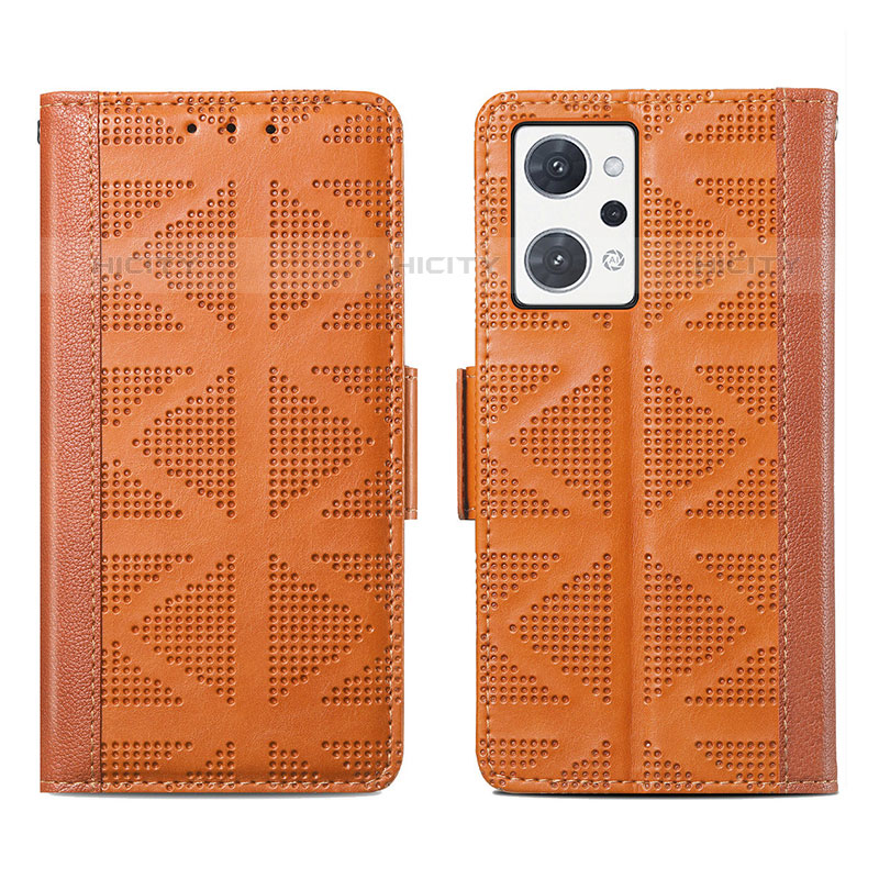 Funda de Cuero Cartera con Soporte Carcasa S03D para Oppo Reno7 A