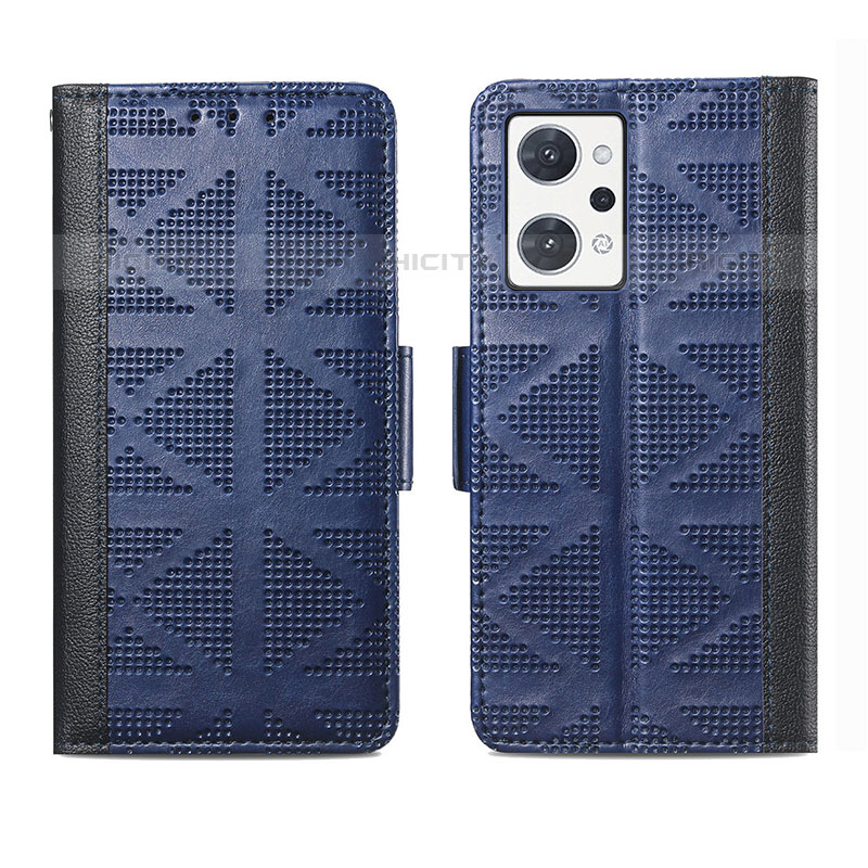 Funda de Cuero Cartera con Soporte Carcasa S03D para Oppo Reno7 A