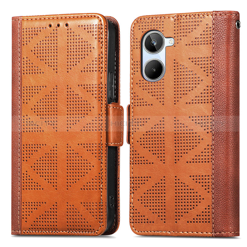 Funda de Cuero Cartera con Soporte Carcasa S03D para Realme 10 4G