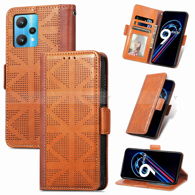 Funda de Cuero Cartera con Soporte Carcasa S03D para Realme 9 4G