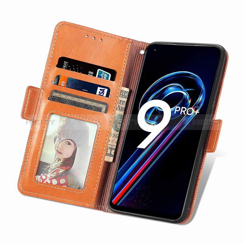 Funda de Cuero Cartera con Soporte Carcasa S03D para Realme 9 Pro+ Plus 5G