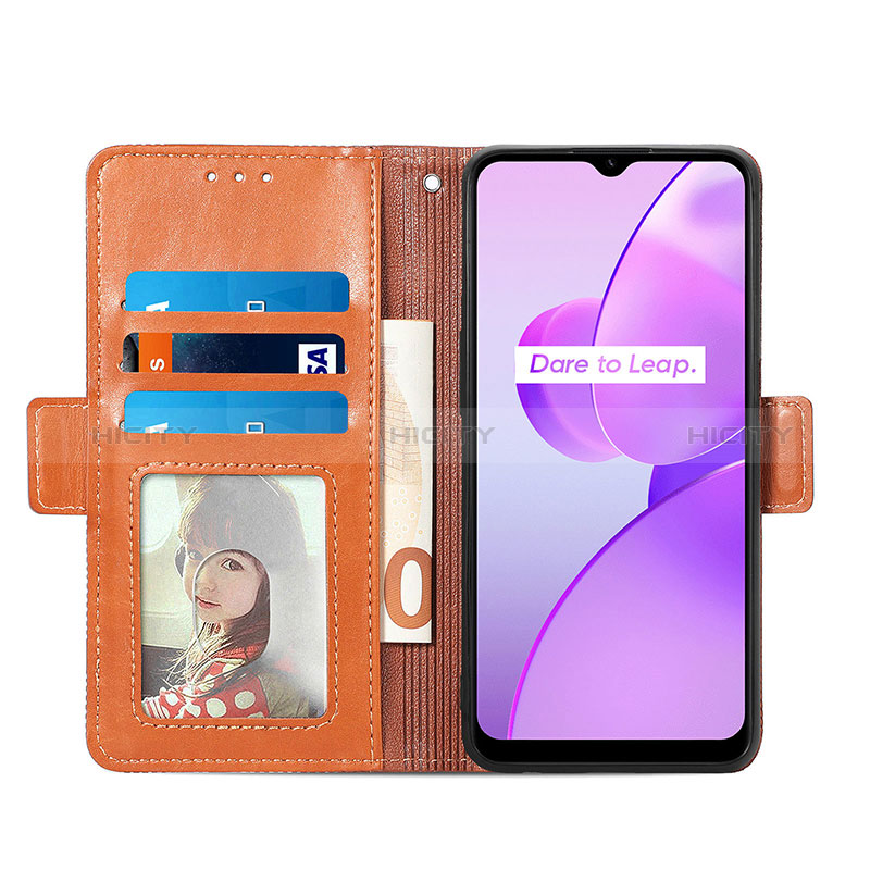 Funda de Cuero Cartera con Soporte Carcasa S03D para Realme C31