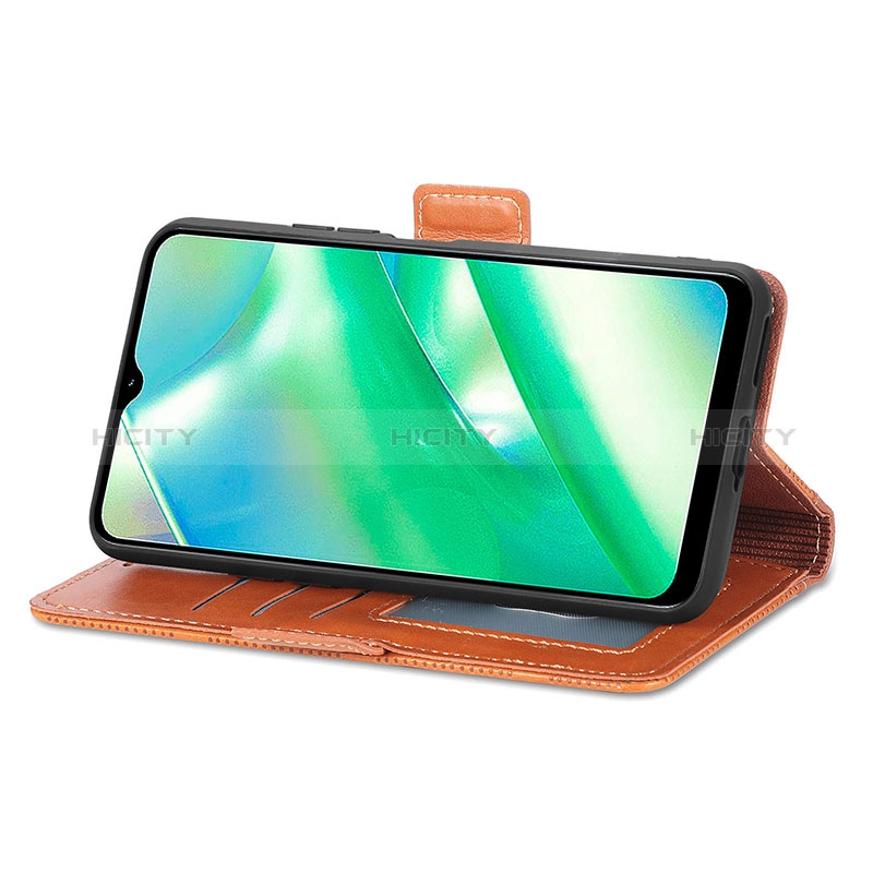 Funda de Cuero Cartera con Soporte Carcasa S03D para Realme C33 (2023)