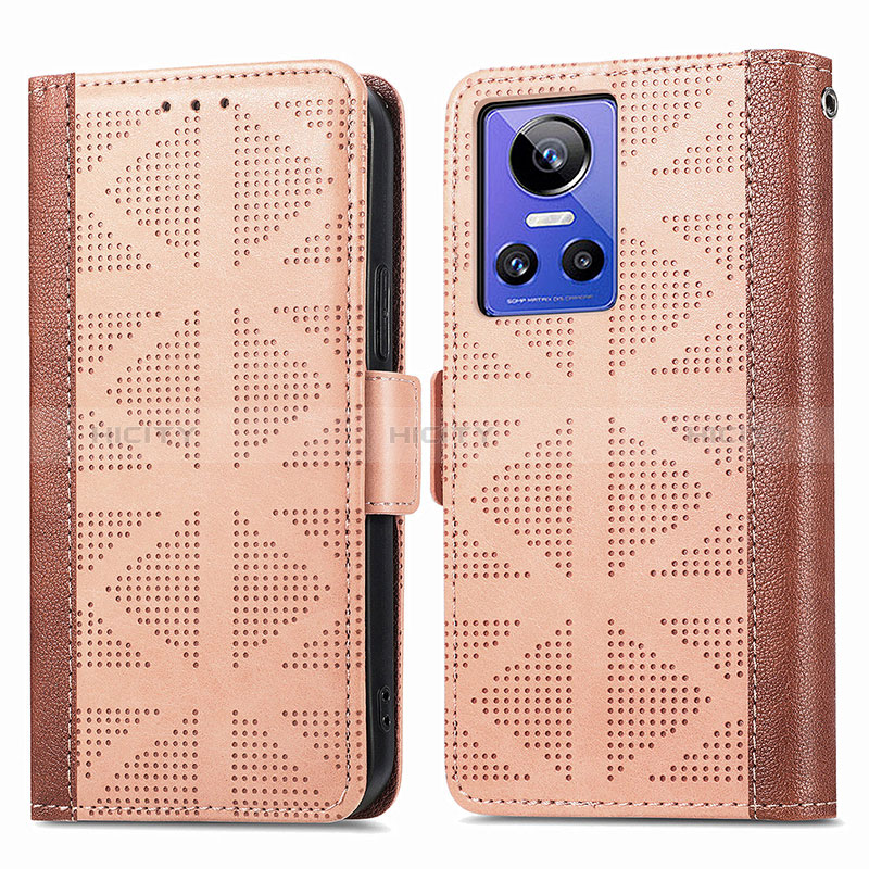 Funda de Cuero Cartera con Soporte Carcasa S03D para Realme GT Neo3 5G