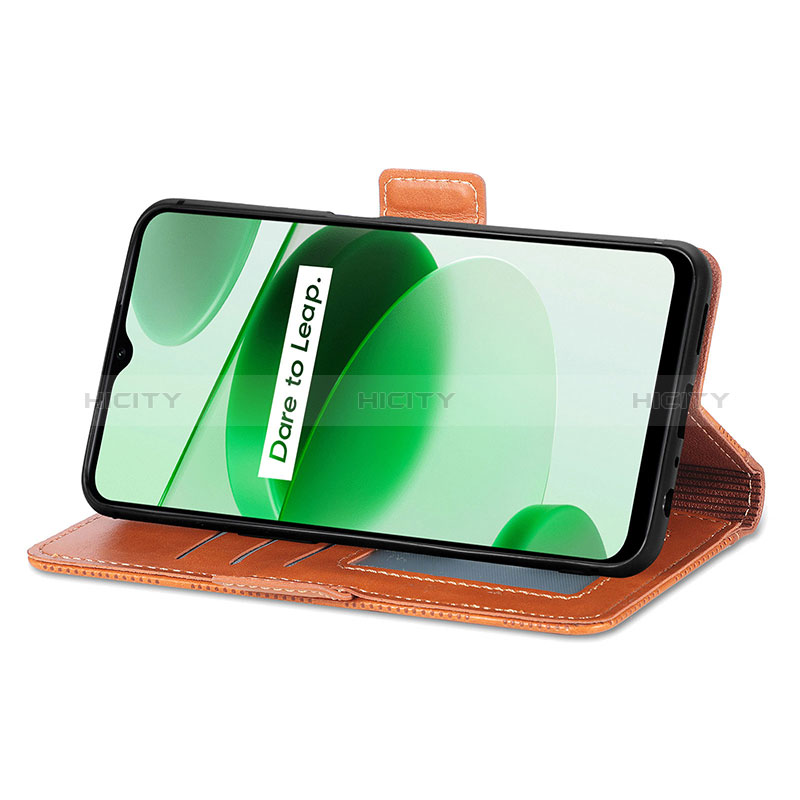 Funda de Cuero Cartera con Soporte Carcasa S03D para Realme Narzo 50A Prime