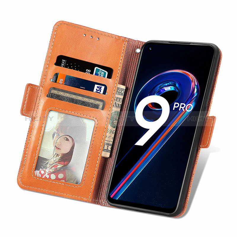 Funda de Cuero Cartera con Soporte Carcasa S03D para Realme V25 5G