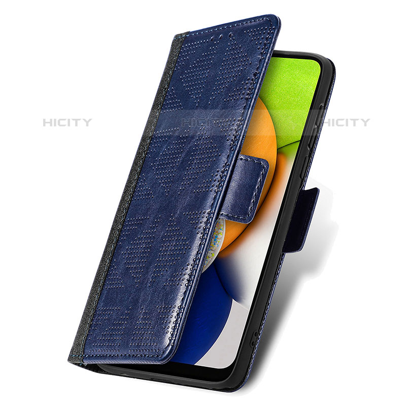 Funda de Cuero Cartera con Soporte Carcasa S03D para Samsung Galaxy A03