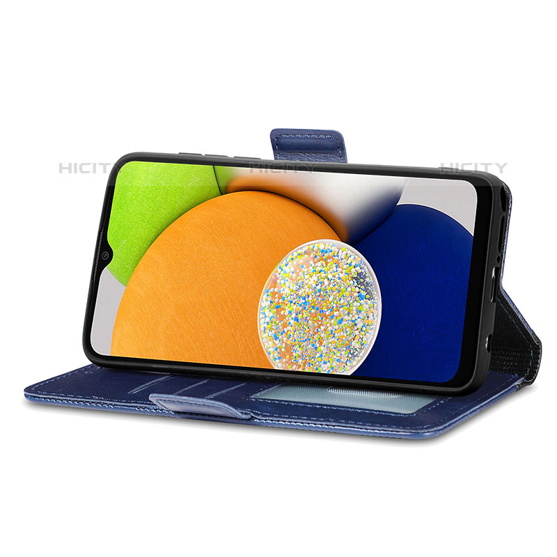 Funda de Cuero Cartera con Soporte Carcasa S03D para Samsung Galaxy A03